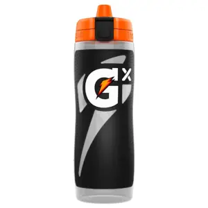 Gatorade Gx Squeeze Bottle | Refillable Water Bottle | Nonslip | Black | 30 fl Ounce