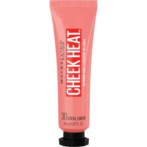 Maybelline Cheek Heat Gel Cream Blush | Coral Ember | 0.27 Ounce