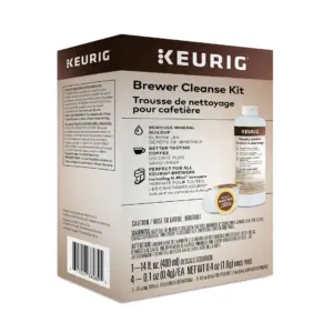 Keurig Brewer Cleanse Kit For Maintenance Includes Descaling Solution and Rinse Pods | Compatible with Keurig Classic/1.0 and 2.0 K-Cup Pod Coffee Makers | 4 Count