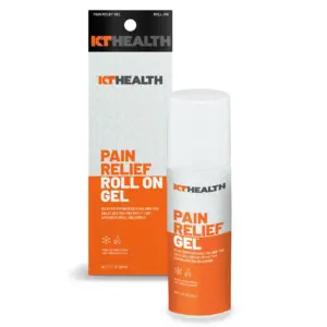 KT Tape KT Health Pain Relief Roll On Gel | Cool & Warm | Clear | 3oz | 1