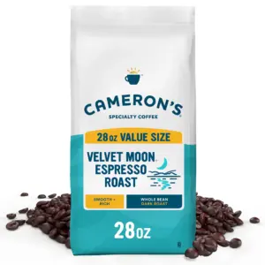 Cameron's Coffee Velvet Moon Espresso Roast Whole Bean Coffee | 28 Ounce