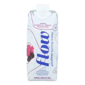 Flow | Water Spk Blackberry | Case of 12 | 500 Milliliters