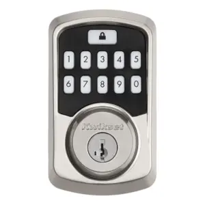 Kwikset Aura Bluetooth Enabled Smart Lock Inch Satin Nickel | Model # 99420-001 | Silver
