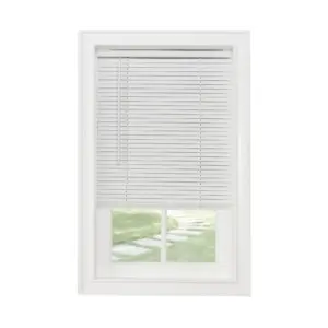 Achim GII Morningstar Cordless 1 Light Filtering Mini Window Blind 35x48 | White | 35 Inch | 48 Inch
