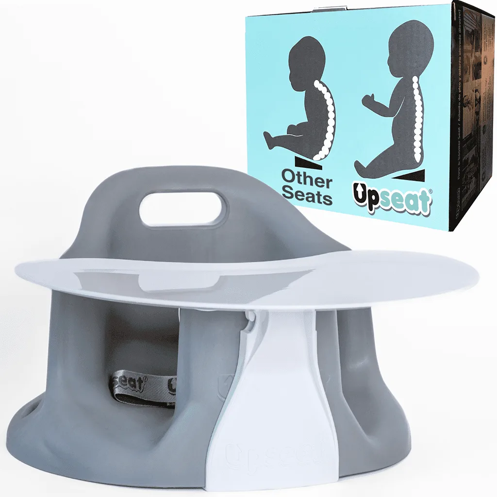 Upseat Baby Floor Seat Booster Chair for Sitting Up with Removable Tray (Premium Edition)