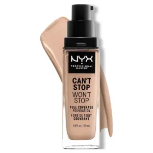 (2 pack) NYX Professional Makeup Can't Stop Won't Stop 24hr Full Coverage Liquid Foundation | Matte Finish | Waterproof | Light