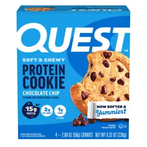 Quest Soft and Chewy Protein Cookie | High Protein | Chocolate Chip | 4 Count | Single