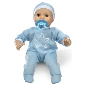 Melissa and Doug Mine to Love Jordan 12 Light Skin-Tone Boy Baby Doll with Romper | Cap | Pacifier