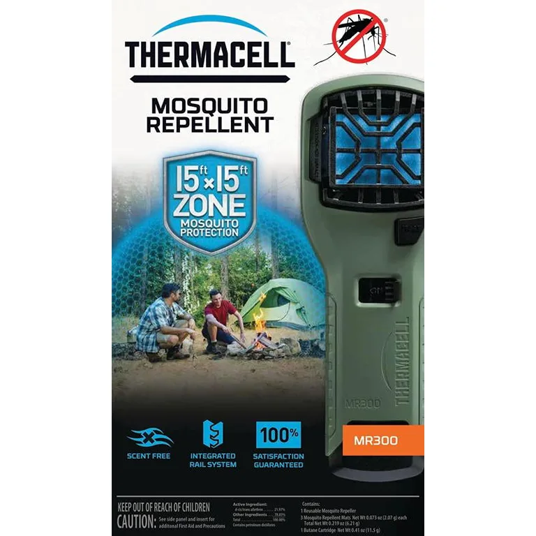 Thermacell MR300 Mosquito Repeller | Olive | 12-Hour Protection