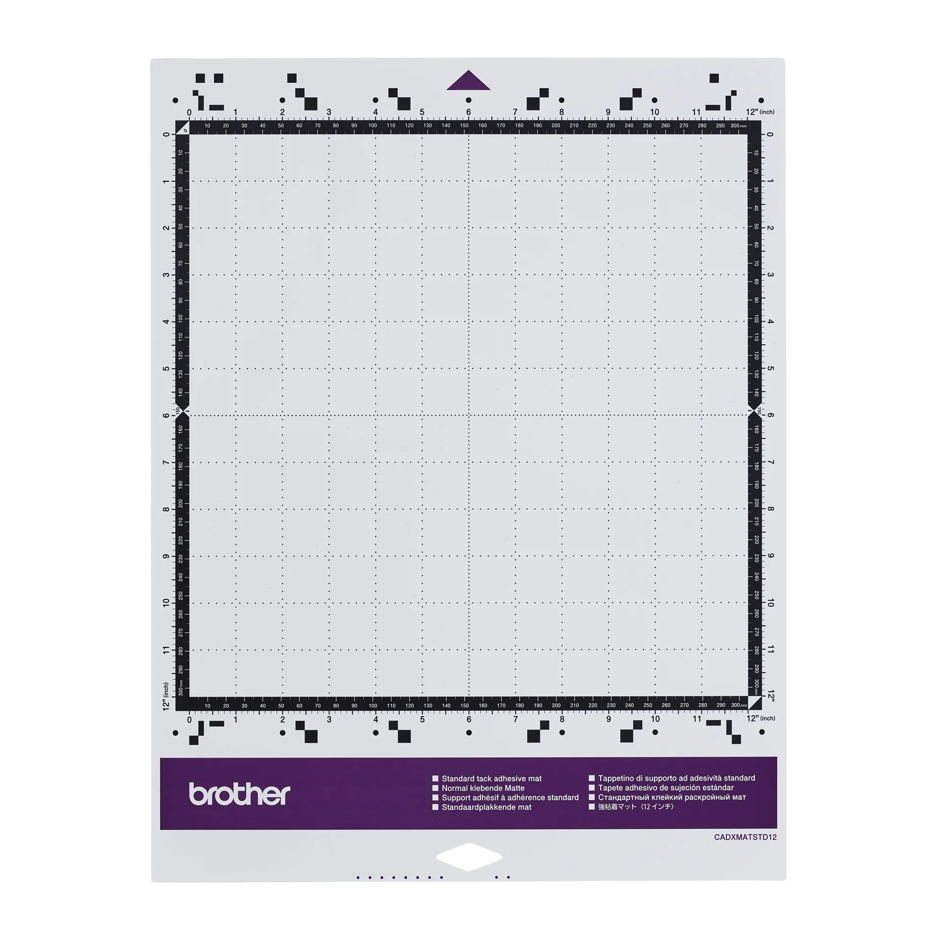 Brother CADXMATSTD12 Standard Tack Adhesive Mat 12in x 12in (Premium Edition)