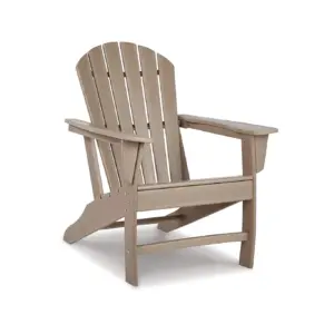 Signature Design by Ashley Contemporary Sundown Treasure Adirondack Chair Driftwood | Grayish Brown