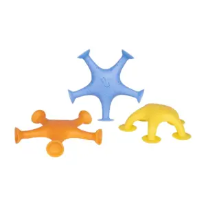 Ubbi Starfish Stretch & Suction Baby & Toddler Bath Toys | Multicolored | Set of 3