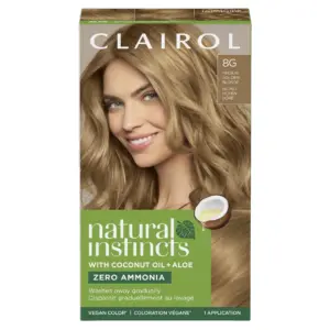 Clairol Natural Instincts Demi-Permanent Hair Color Creme | 8A Medium Cool Blonde | Hair Dye | 1 Application