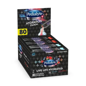Pedialyte AdvancedCare Plus Electrolyte Powder | Hydration Station Variety | 80 Powder Packets
