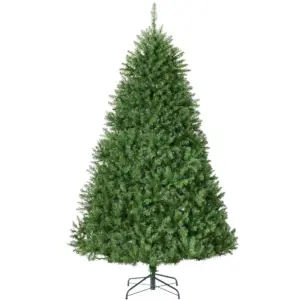 Best Choice Products 9ft Hinged Douglas Full Fir Artificial Christmas Tree Holiday Decoration w/ Foldable Metal Stand | 9'