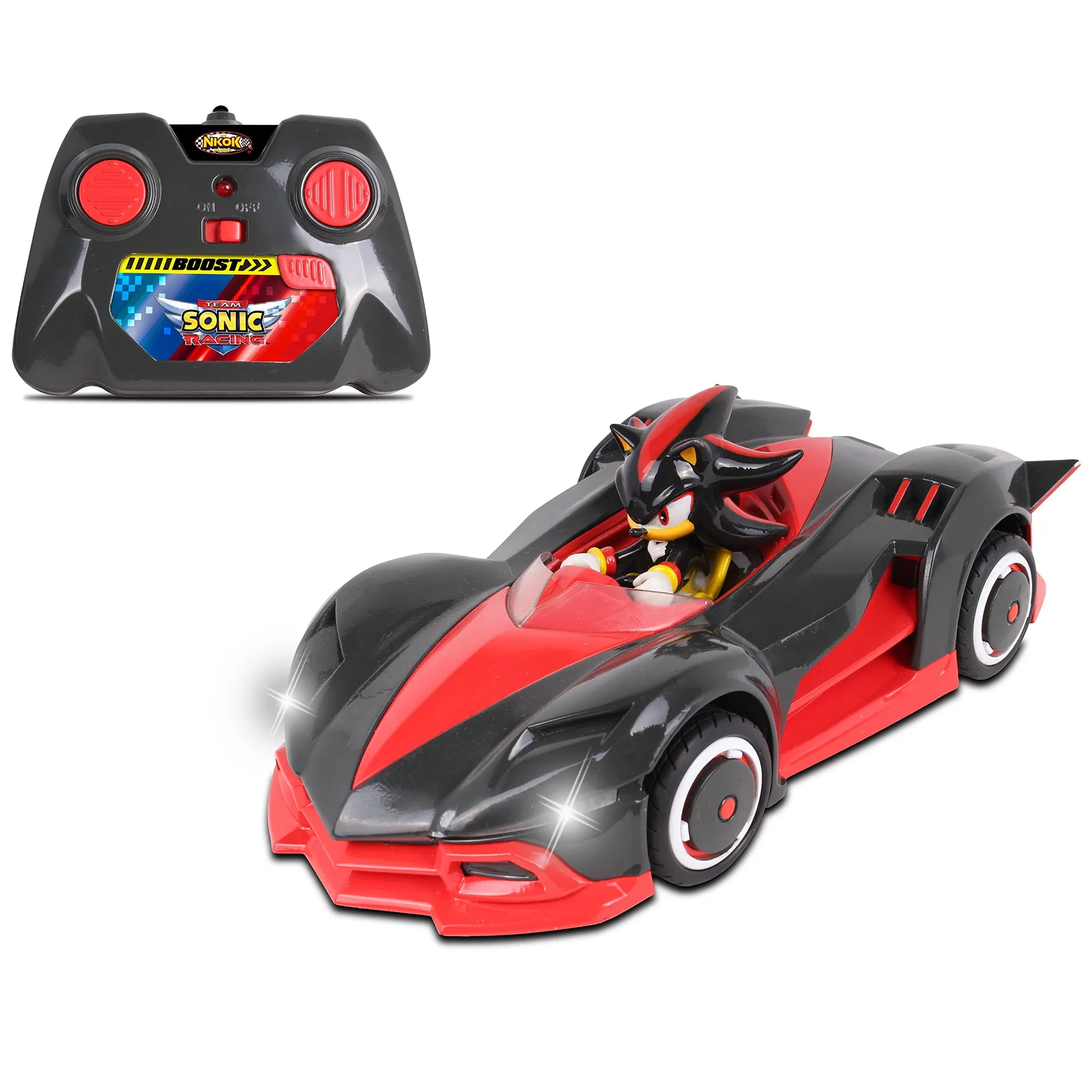 NKOK Sonic Team Racing Radio Controlled Shadow The Hedgehog w/ Turbo Boost (Premium Edition)