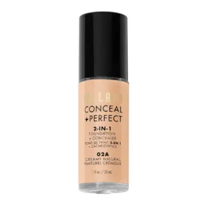 Milani Conceal + Perfect 2-Inch-1 Foundation + Concealer | Creamy Natural | 02A Creamy Natural
