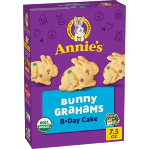 Annie's Organic Birthday Cake Bunny Graham Kids Snacks | 7.5 Ounce