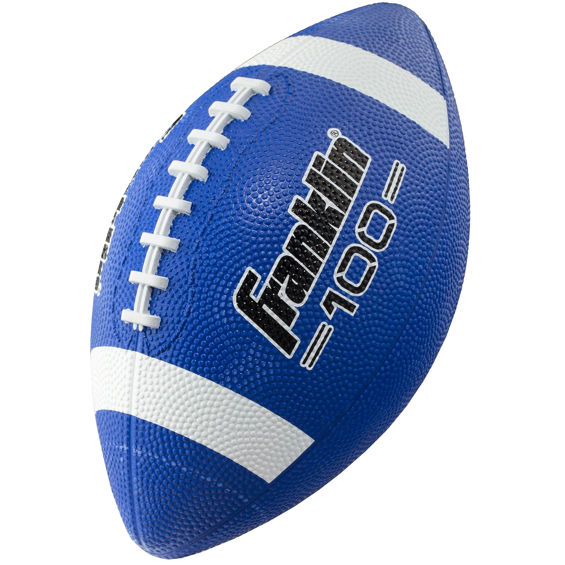 Franklin Sports Grip-Rite 100 Junior Rubber Football | 1 | Blue