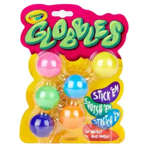 Crayola Globbles | Squish and Fidget Toys | Gift for Kids | 6 Count | Multicolor