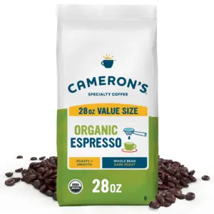 Camerons Coffee Roasted Whole Bean Coffee | Organic French Roast | 28 Ounce