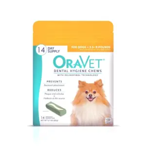 OraVet Dental Care Hygiene Fresh Chews for Extra Small Dogs | 3.5-9 lbs | 14 Count