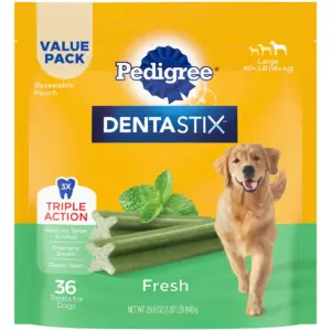 Pedigree Dentastix Fresh Flavor | Large Breed Dog Treats | 1.87 Lb. Bag
