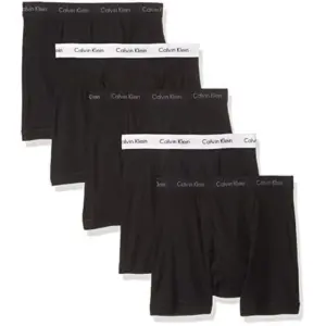 Calvin Klein Men's Cotton Classics Multipack Boxer Briefs | Black (5 Pack) | Large