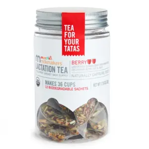 Munchkin Milkmakers Lactation Tea | Organic & Caffeine Free | Berry | 12 Count