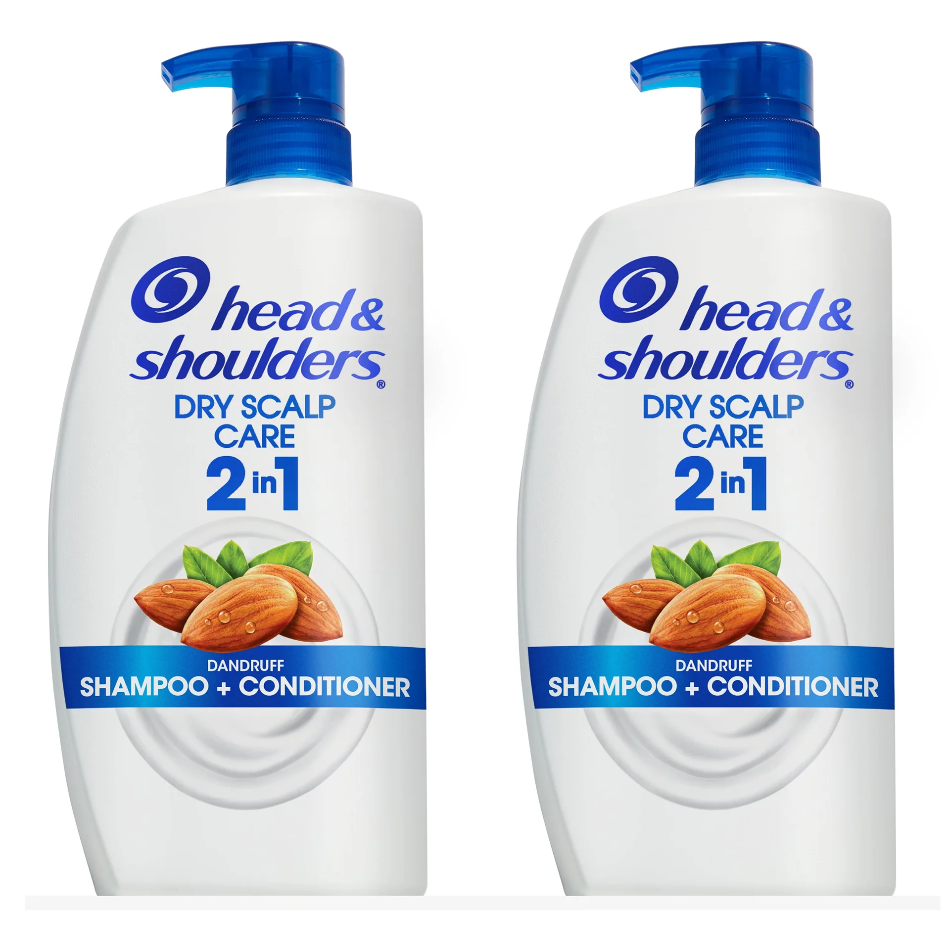 Head and Shoulders 2 Inch 1 Shampoo Conditioner | Dry Scalp | 32.1 fl Ounce | 2 Pack