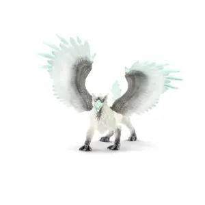 Schleich Eldrador Creatures | 13 Ice Griffin Toy | Movable Wing Dragon Action Figure | Mythical Creature Figures | Fantasy Beast Figurine | Fun Monster Toys for Kids Ages 7+