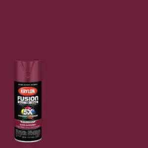 Krylon K02704007 Krylon Fusion All-Inch-One Burgundy Gloss 12 Ounce. Spray Paint | Multi-Surface | (1 Piece | 1 Pack) | Single
