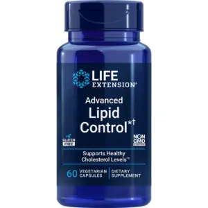 Life Extension Advanced Lipid Control | amla extract | Indian gooseberry | heart health | endothelial health | vegetarian | gluten-free | 60 capsules