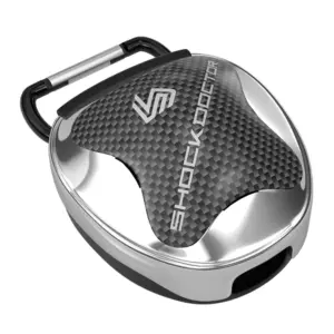 Shock Doctor Anti Microbial Sport Mouth Guards | Silver Chrome