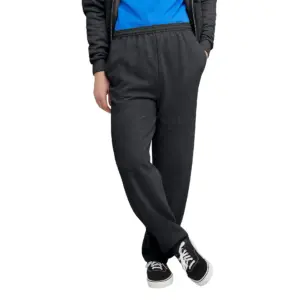 Hanes Men's & Big Men's EcoSmart Fleece Sweatpants with Pockets | Sizes S-3XL | Charcoal Heather