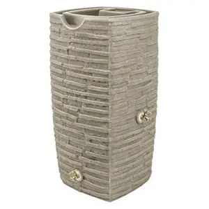 Good Ideas Impressions Riverwalk 50 Gallon Rain Saver | Sandstone