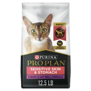 Purina Pro Plan Sensitive Skin and Stomach | Dry Cat Food | Lamb and Rice | 22 lb Bag | 22 lbs