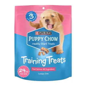 Purina Puppy Chow Dog Training Treats | Healthy Start with Real Salmon | 24 Ounce Pouch