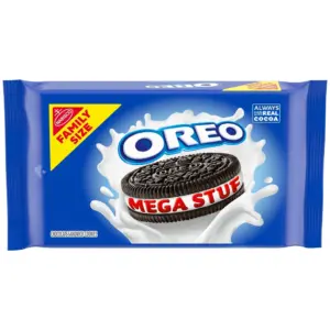 OREO Mega Stuf Chocolate Sandwich Cookies | Family Size | 17.6 Ounce