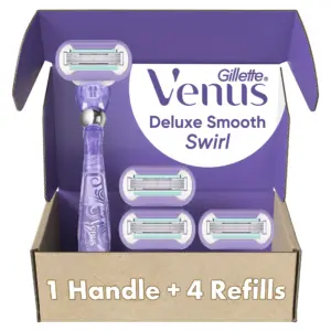 Gillette Venus Extra Smooth Swirl Women's Razor | 1 handle + 4 refills