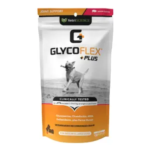 VetriScience Ultimate Strength Healthy Hip and Joint Care Supplement Chew for MD/LG Dog Peanut Butter 120 Ct Bag | Medium