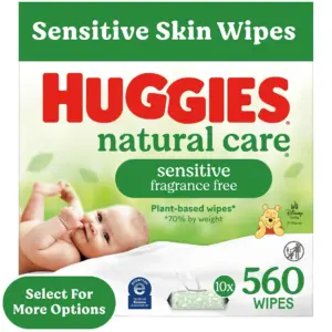 Huggies Natural Care Sensitive Baby Wipes | Unscented | 10 Pack | 560 Total Ct (Select for More)