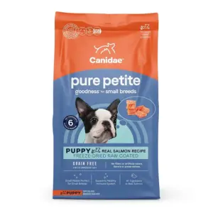 Canidae PURE Petite Small Breed Salmon Recipe Raw Coated Dry Dog Food 10 lb (Premium Edition)