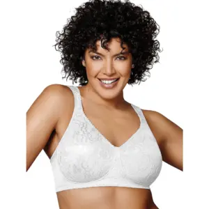 Playtex 18 Hour Wirefree Bra Ultimate Lift and Support Cushioned Women's 4745 | 46B | White