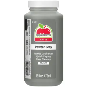 Apple Barrel Acrylic Craft Paint | Matte Finish | Pewter Grey | 16 fl Ounce | Single