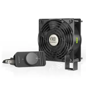 AC Infinity AXIAL S1238 | 120mm Muffin Fan with Speed Controller | for Doorway | Room to Room | Wood Stove | Fireplace | Circulation Projects