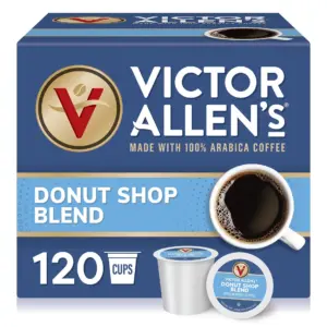 Victor Allen's Coffee Decaf Donut Shop Blend | Medium Roast | 200 Count | Single Serve Coffee Pods for Keurig K-Cup Brewers