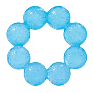 Infantino Soothing Soft Circular Water Teether | BPA-Free Teether | Blue | 0-36 Months