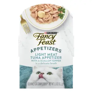 Purina Fancy Feast Appetizers Kitten Food | Wet Cat Food | Oceanfish with Shrimp Topper | 1.1 Ounce Tub