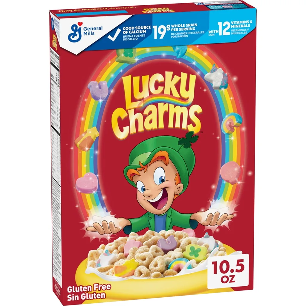 Lucky Charms Cereal with Marshmallows | Limited Edition Jumbo Rainbows | 10.5 Ounce | Single | 10.500 Ounce | Oat